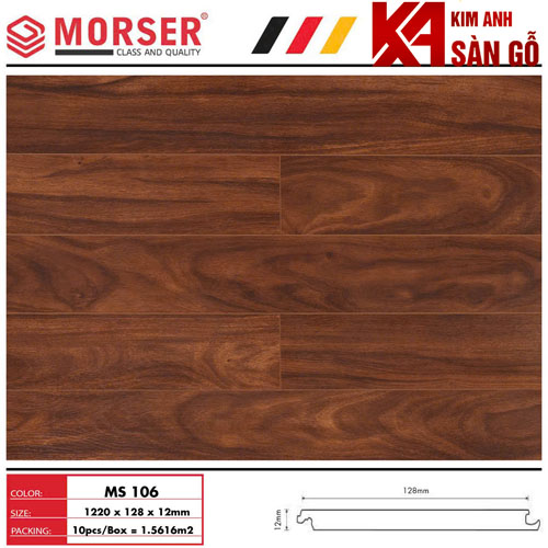 Sàn Gỗ Công Nghiệp 12MM MORSER-106